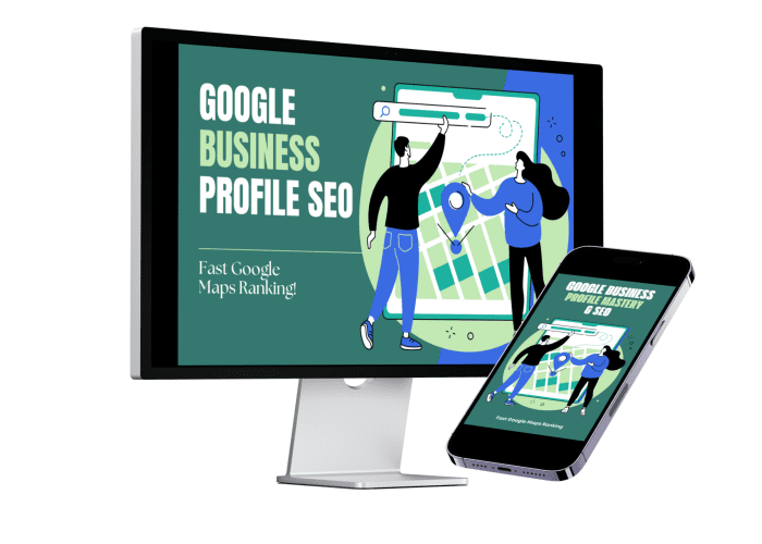 Google Business Course on a laptop
